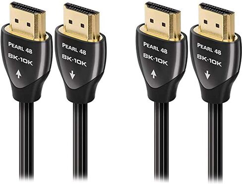 كابلات AudioQuest Pearl 8K-10K بسرعة 48 جيجابت في الثانية بطول 1.5 متر (5.0 قدم) HDMI (عبوتان) in Saudi Arabia