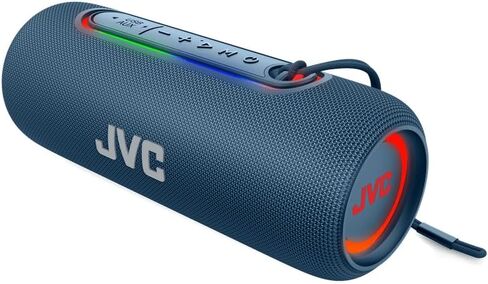 مكبر صوت لاسلكي محمول مضيء من JVC مع مخرجات 20 وات كحد أقصى، صوت ديناميكي، بلوتوث 5.0، قدرة TWS، USB-C، IPX5، مدخل AUX، عمر بطارية يصل إلى 5 ساعات - SPPA5BTB (أسود) in Saudi Arabia
