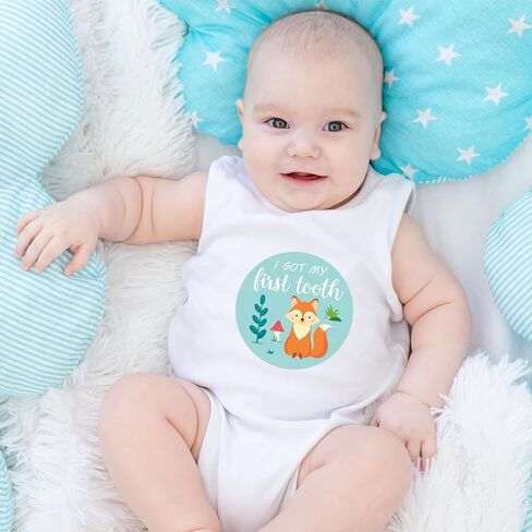 24 Newborn Baby Monthly Milestone Stickers - Jungle Animals Baby Milestone Stickers Month Stickers for Baby Boy Girl New Mom Baby Growth Stickers Photo Props in Kuwait