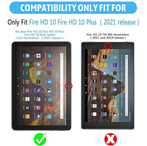 [عبوتان] واقي شاشة لجميع إصدارات HD 10 2021 الجديدة (الجيل الحادي عشر) أحدث طراز 1080P 10.1 بوصة زجاج مقسى خالٍ من الفقاعات، دقة عالية كاملة، صلابة 9H، سهل التركيب in Saudi Arabia