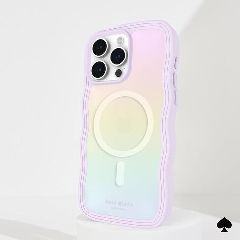 Kate Spade New York Apple iPhone 15 Pro Max Case, Compatible with MagSafe Phone Cover - Chunky Glitter Iridescent in Saudi Arabia
