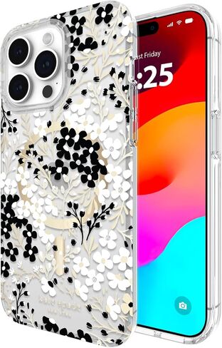 Kate Spade New York Apple iPhone 15 Pro Max Case, Compatible with MagSafe Phone Cover - Chunky Glitter Iridescent in Saudi Arabia