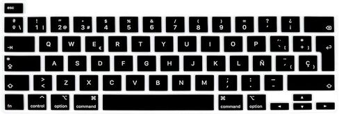 غطاء حماية للوحة المفاتيح من السيليكون من HRH باللغة الإنجليزية لجهاز MacBook Pro 13 بوصة 2020 (موديل A2289 / A2251 / A2338 M1 Chip) وMacBook Pro 16" 2019 (موديل A2141)، الإصدار الأوروبي in Saudi Arabia