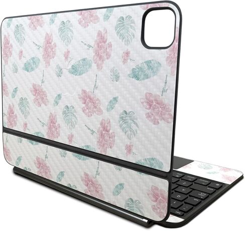Carbon Fiber Skin Compatible With Apple Magic Keyboard for iPad Pro 11‑inch (M4) 2024 - American Camo - Premium 3M Vinyl Protective Wrap Decal Cover - Easy To Apply | Crafted in the USA by MightySkins in Kuwait