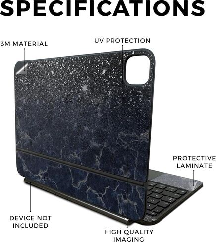 Carbon Fiber Skin Compatible With Apple Magic Keyboard for iPad Pro 11‑inch (M4) 2024 - American Camo - Premium 3M Vinyl Protective Wrap Decal Cover - Easy To Apply | Crafted in the USA by MightySkins in Kuwait