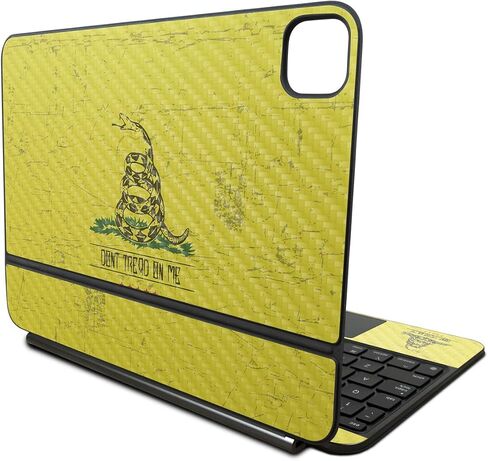 Carbon Fiber Skin Compatible With Apple Magic Keyboard for iPad Pro 11‑inch (M4) 2024 - American Camo - Premium 3M Vinyl Protective Wrap Decal Cover - Easy To Apply | Crafted in the USA by MightySkins in Kuwait
