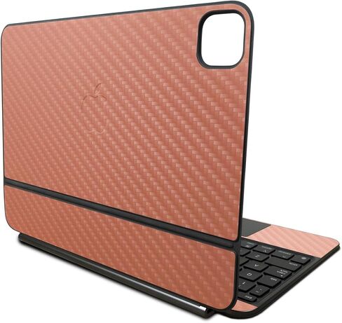 Carbon Fiber Skin Compatible With Apple Magic Keyboard for iPad Pro 11‑inch (M4) 2024 - American Camo - Premium 3M Vinyl Protective Wrap Decal Cover - Easy To Apply | Crafted in the USA by MightySkins in Kuwait