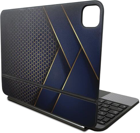 Carbon Fiber Skin Compatible With Apple Magic Keyboard for iPad Pro 11‑inch (M4) 2024 - American Camo - Premium 3M Vinyl Protective Wrap Decal Cover - Easy To Apply | Crafted in the USA by MightySkins in Kuwait