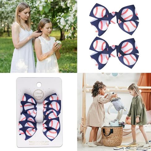 Soccer Bows Hair Clips for Girls Toddler Baby Girl Soccer Outfit Football Hair Accessories Hair Barrettes for Women Hair Pins Sports Themed Bowknot Hair Clip Soccer Mom Soccer Team Gifts in Saudi Arabia