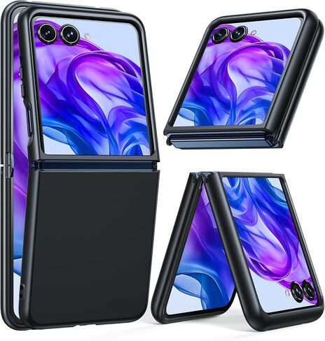 FNTCASE for Motorola Razr-Plus 2024 Case: Shockproof Scratch Resistant Phone Cases for Moto Razr 50 Ultra Thin Lightweight Foldable TPU Military Grade Hard Drop Protection Rugged Cover (Crystal Clear) in Kuwait