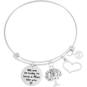 Kivosliviz Mimi Bracelet Gifts for Women My Super Mimi Charm Bangle Best Mimi Ever Bracelets Mimi Gift Jewelry Mimi Bracelet