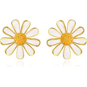 Fryneauy Flower And Cute Animal S925 Sterling Silver Earring Jewelry Gift for Women