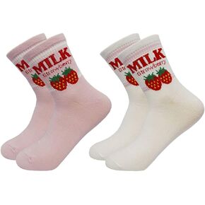 Women's Cute Casual Socks Novelty Funny Pattern Crew Socks