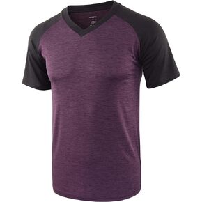 Men's Lightweight Jersey Quick Dry Tagless Workout Gym Running Active Sports T Shirts