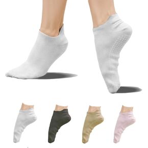 Girls Socks 6-8 Years Old Bamboo Grip Socks Pilates Yoga Dance Barre Ballet Non Slip Crew
