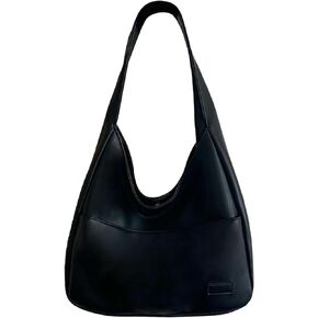 Shoulder Bag Purse Faux Large Brown Black Leather Tote Bag for Women Everyday Bag Hobo Bag Big Capacity Purse Weekender Bag