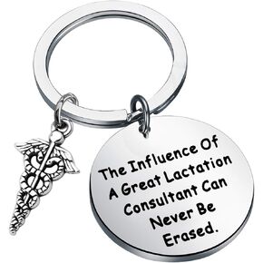 FEELMEM Lactation Consultant Gift IBCLC Gifts Lactation Consultant Keychain