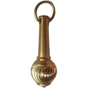 Latest Brass Bajrangi Gada Lord Hanuman Pendant Mace Religious Weapon