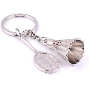 Battledore Badminton Ball Pendant Keyrings Keychain Birthday Christmas Keychain