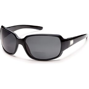 Suncloud Cookie Reading Sunglasses - Black | Gray Polarized Reader 2.50