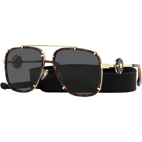 Versace Man Sunglasses Black Frame, Dark Grey Lenses, 60MM