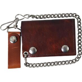 Hot Leathers (WLC2009 BROWN, 4") Tri-Fold Wallet