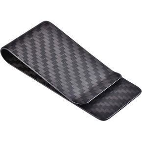 محفظة كينزد من ألياف الكربون بمشبك نقود وحامل بطاقات الائتمان للرجال ومحفظة جيب أمامية رفيعة in Kuwait