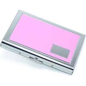 Credit Card ID Holder Slim Money Travel Wallet Men Stainless Steel RFID Blocking (Silver)