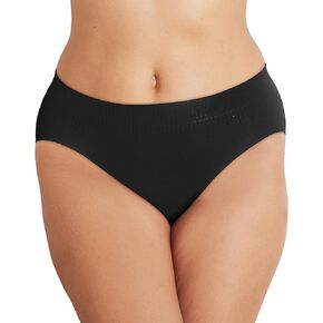 Bali Women's Comfort Revolution Modern Seamless Hi-Cut Underwear, No-Show Stretch Panties