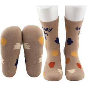 MBMSO Ceramic Artist Gifts 2 Pairs Totally Kiln it Pottery Artist Socks Pottery Maker Gifts for Pottery Lover Ceramic Socks