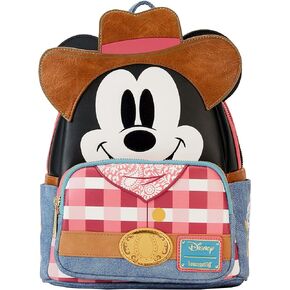 Loungefly Disney Western Mickey Mouse Double Strap Shoulder Bag