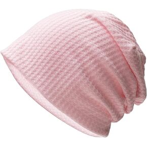 Century Star Slouchy Beanies for Women Skull Cap Sleep Cap Soft Hip-Hop Running Hat for Men Chemo Headwear Pink One Size