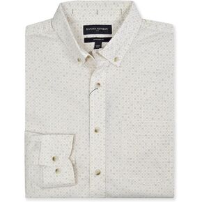 قميص رجالي من Banana Republic 793778 بمقاس نحيف غير مطوي من القطن العضوي بأزرار سفلية، in Kuwait