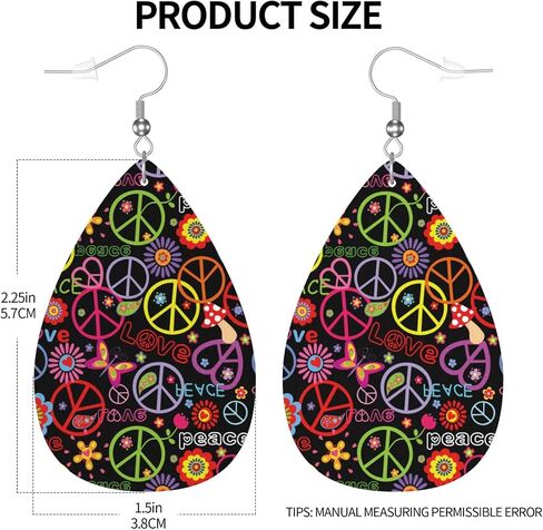 MIOAOSRT Earrings For Women,Leather Earrings Dangle Lightweight Teardrop Earrings Jewelry For Women Girls in Saudi Arabia