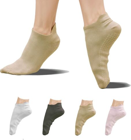 Melankoli Girls Socks 6-8 Years Old Grip Socks Pilates Yoga Dance Barre Ballet Non Slip Crew in Saudi Arabia