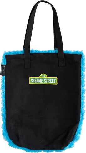 Grupo Erik Sesame Street Cotton Tote Bag - Cotton Shopping Bag - 13.8 x 15.8 x 2.2 inches / 35 x 40 x 5.5 cm - Canvas Bag, Cotton Bag, Gift Bag, Cute Tote Bag - Sesame Street Toys in Kuwait