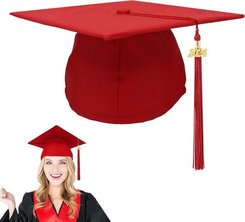 قبعة التخرج مع شرابة 2024، قبعة التخرج للبالغين من الجنسين للبكالوريوس في المدرسة الثانوية in Kuwait