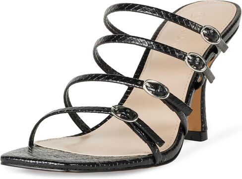 The Drop Women's Naomi Strappy Buckle Heeled Sandal in Saudi Arabia
