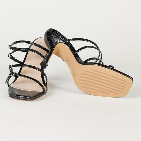 The Drop Women's Naomi Strappy Buckle Heeled Sandal in Saudi Arabia