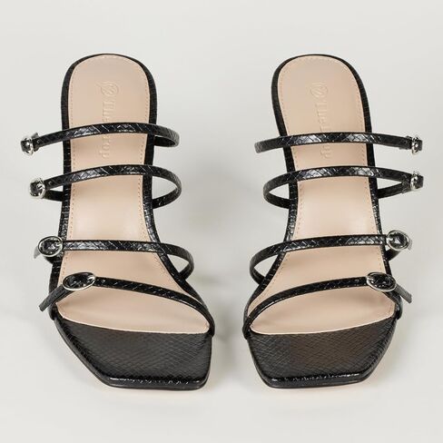 The Drop Women's Naomi Strappy Buckle Heeled Sandal in Saudi Arabia