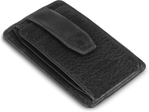 RFID Blocking Minimalist Men’s Wallet - Slim, Italian Leather Credit Card Holder and Zippered Coin Slot in Saudi Arabia
