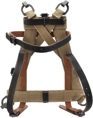 المواد العسكرية الألمانية الحرب العالمية الثانية A-Frame حزمة الاعتداء القتالية M1931 (Gurtbandtragegerüst) WW2 إطار مع الأشرطة الجلدية in Kuwait