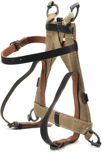 المواد العسكرية الألمانية الحرب العالمية الثانية A-Frame حزمة الاعتداء القتالية M1931 (Gurtbandtragegerüst) WW2 إطار مع الأشرطة الجلدية in Kuwait