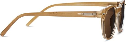 Peepers by PeeperSpecs Boho Reading, Bifocal and Polarized Sunglasses Round, Amber, 2.50 + 2.5 in Saudi Arabia