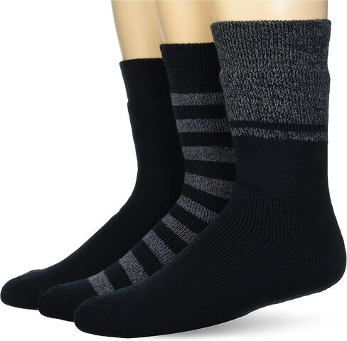 Amazon Essentials Men's Full Terry Brushed Lounge Socks, 3 Pairs in Saudi Arabia