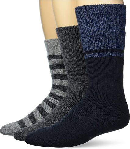 Amazon Essentials Men's Full Terry Brushed Lounge Socks, 3 Pairs in Saudi Arabia