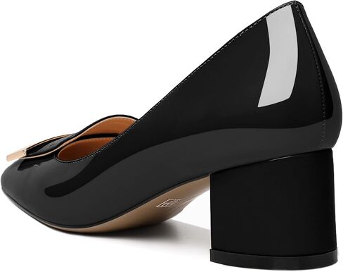 YODEKS Women's Low Block Heels Pumps Square Toe Chunky Heels Slip On 2 Inch Closed Toe Dressy Shoes in Saudi Arabia