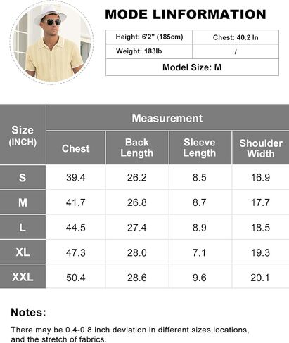 Men's Casual Button Down Shirt Short Sleeve Vintage Clothes Knit Polo Shirts Summer Beach Shirts in Kuwait