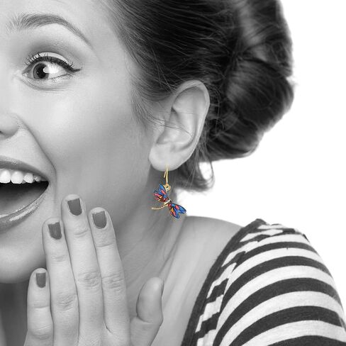 Spinningdasiy Dangling Colorful Flying Creature Bird Earrings | Bird Lover Earrings in Kuwait