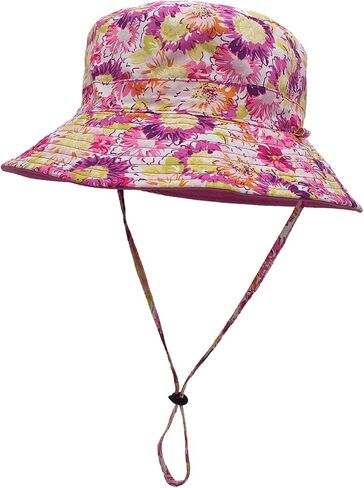 LLmoway Kids UPF50+ Bucket Sun Hats Cotton Lined Lightweight Reversible 3T-8Y in Saudi Arabia